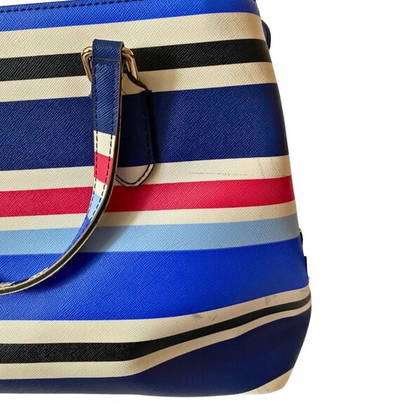 Kate Spade New York Evangelie Laurel Way Striped Satchel Crossbody w wallet - Picture 8 of 8